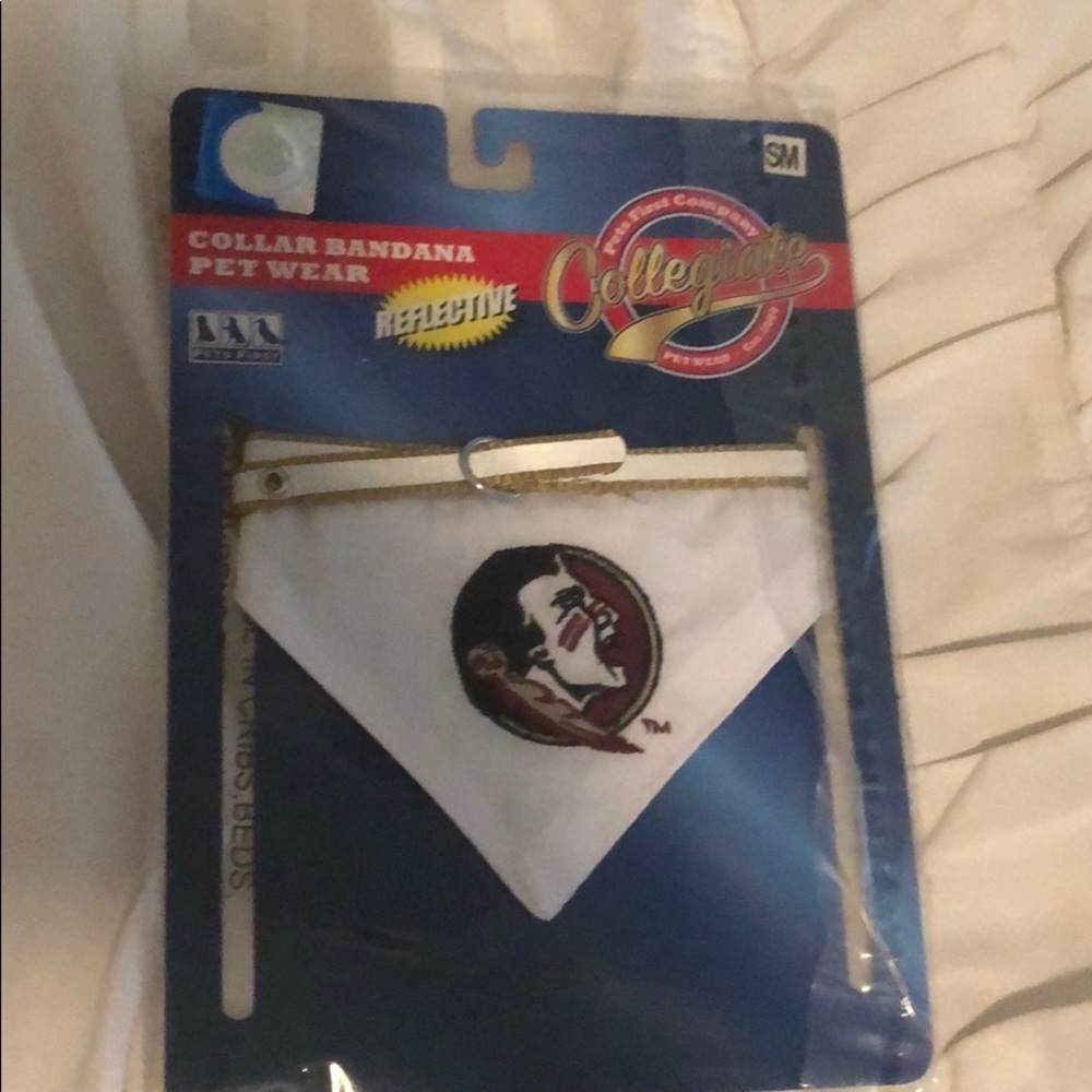 FSU dog collar bandana